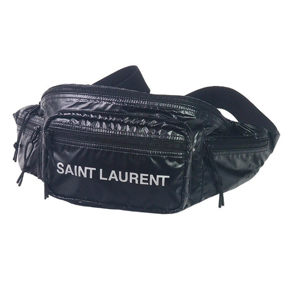 Saint Laurent Nux Waist Bag Crossbody Bag Leather Black